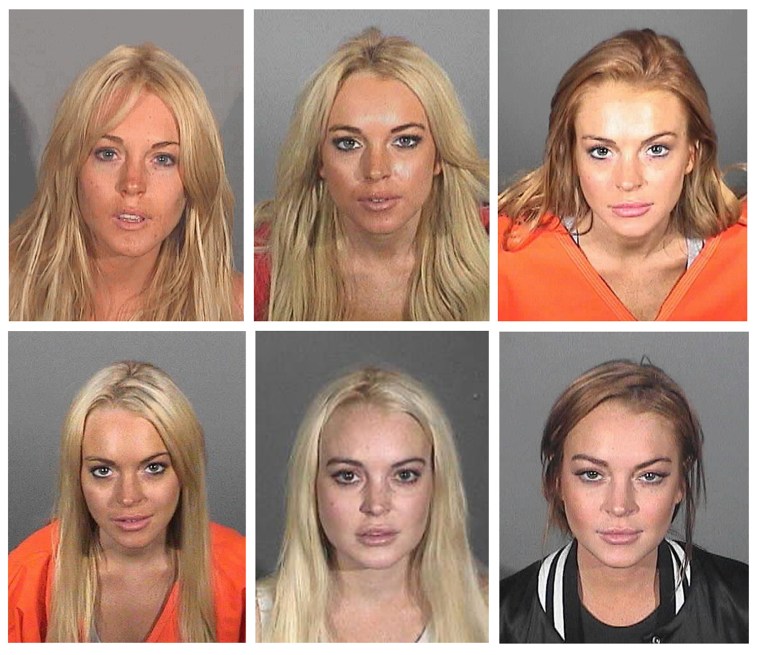 Image: Actress Lindsay Lohan booking photos